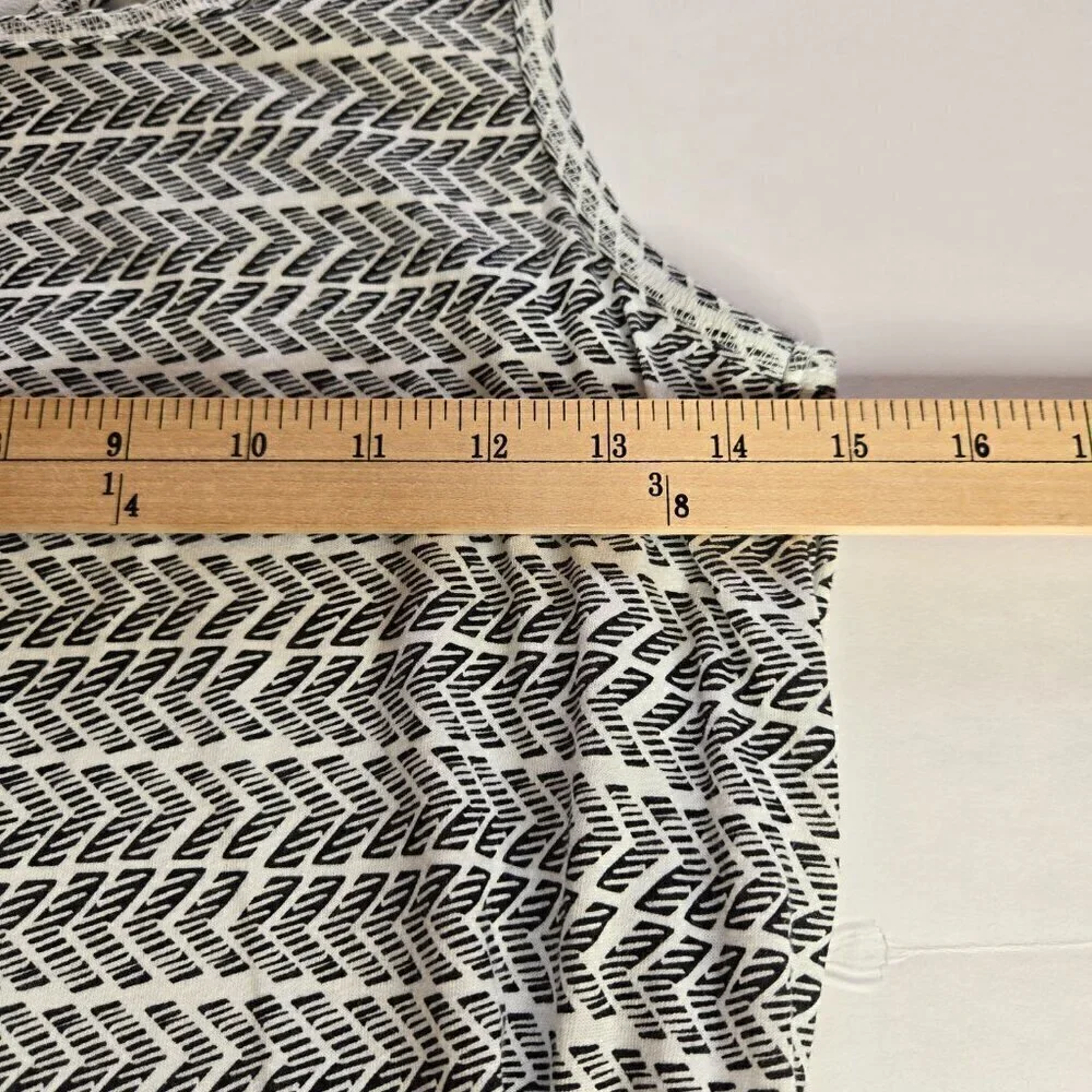 Circo Girls Black and White Sleeveless Arrow Print Maxi Dress Size XL 14/16